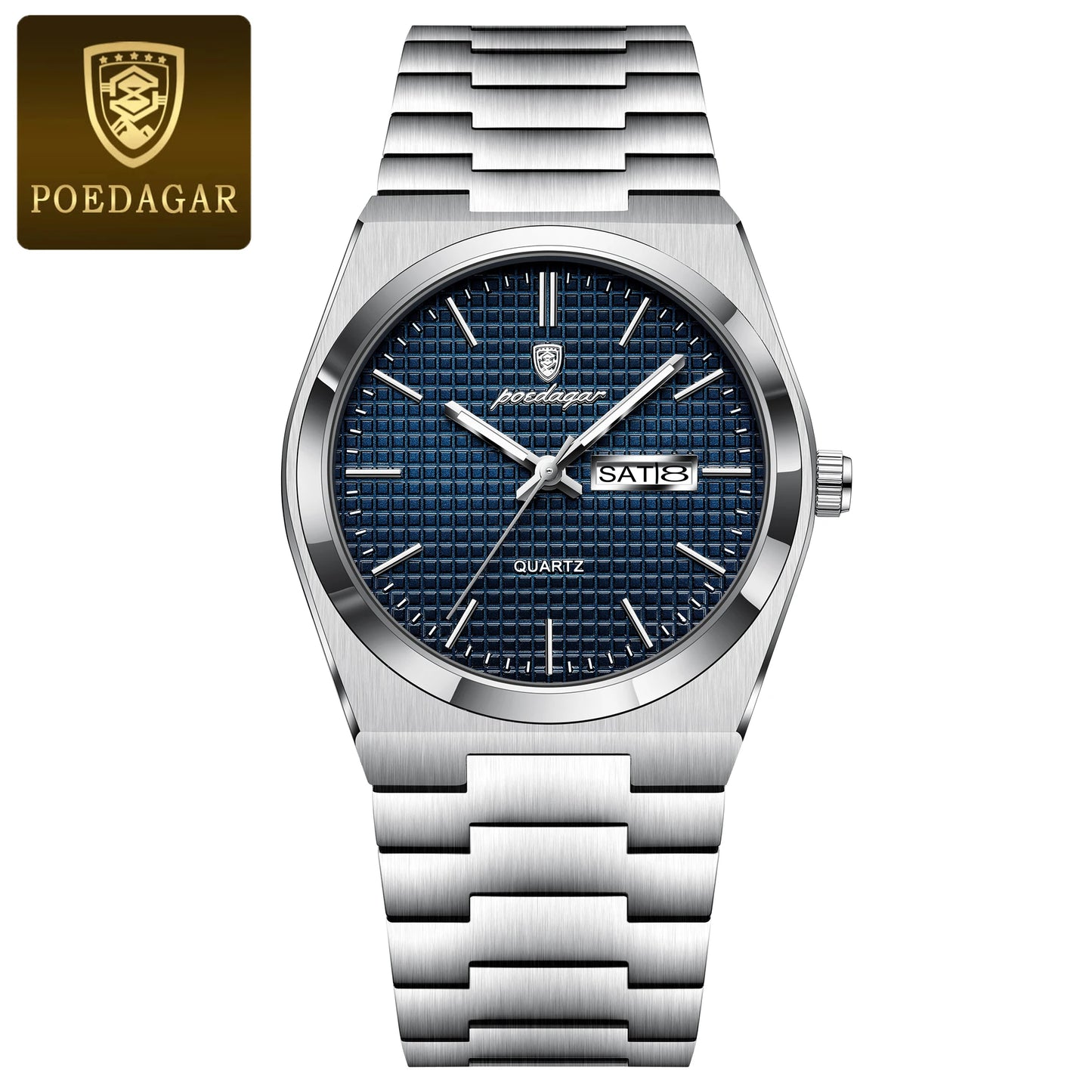 Luxury Original Man Watch Waterproof Stainless Steel Luminous Men'S Wristwatch Date Week Quartz Fashion Watches for Men