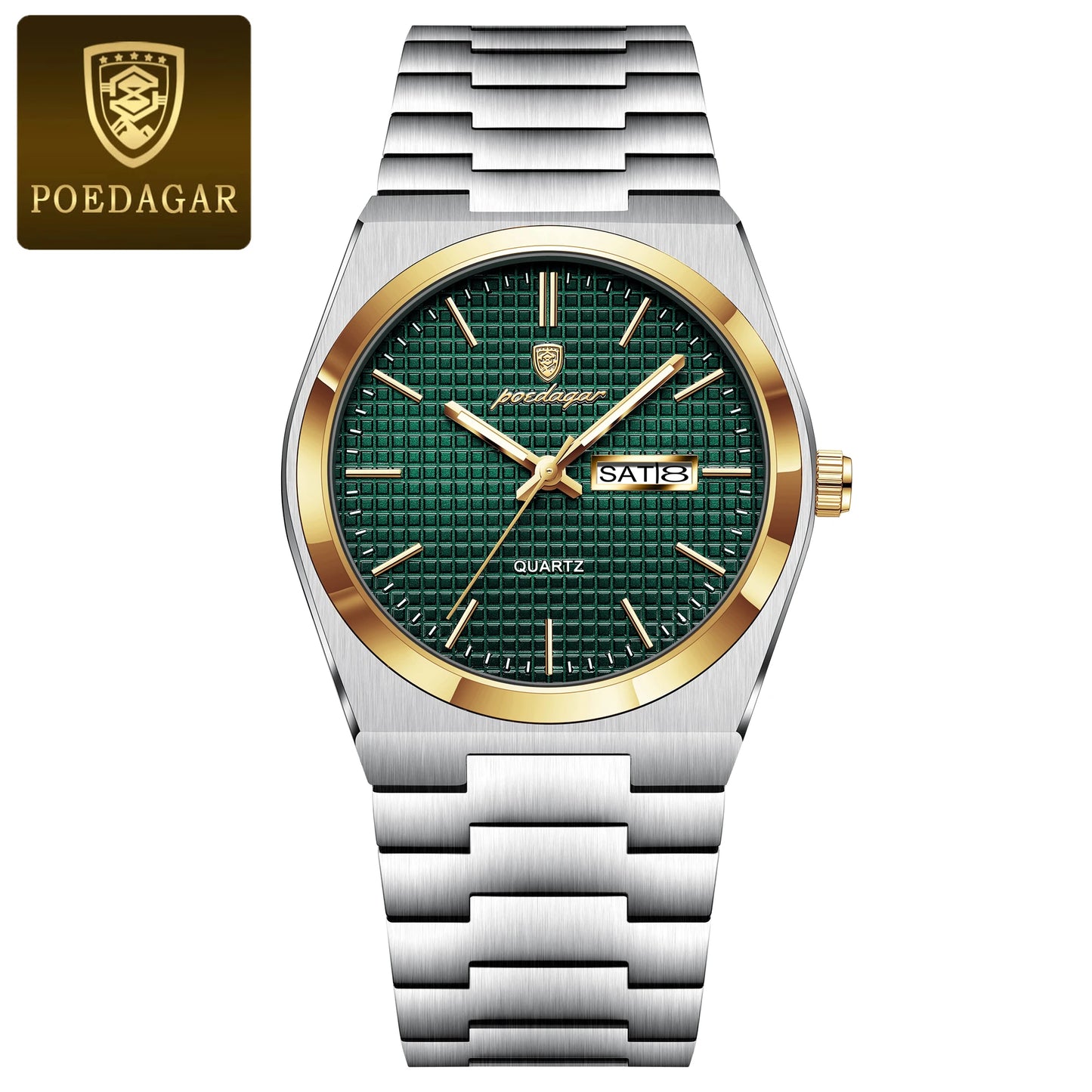 Luxury Original Man Watch Waterproof Stainless Steel Luminous Men'S Wristwatch Date Week Quartz Fashion Watches for Men