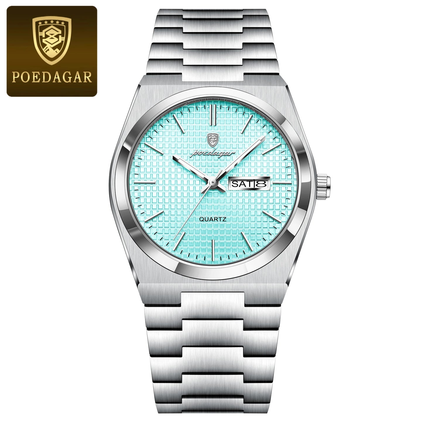 Luxury Original Man Watch Waterproof Stainless Steel Luminous Men'S Wristwatch Date Week Quartz Fashion Watches for Men