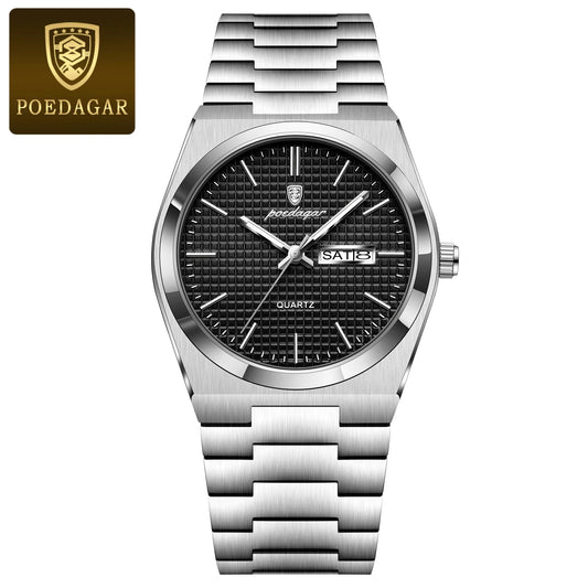 Luxury Original Man Watch Waterproof Stainless Steel Luminous Men'S Wristwatch Date Week Quartz Fashion Watches for Men